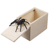 Wooden Scare Box Prank with Jumping Spider – Funny Scary Surprise Joke Toy Gift
