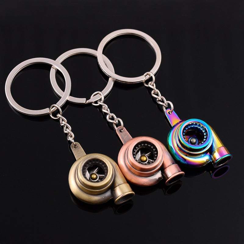 Autoliefhebber Turbo Sleutelhanger (met Lampje!)