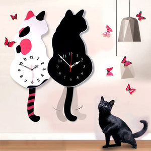Schattige Kat Wandklok