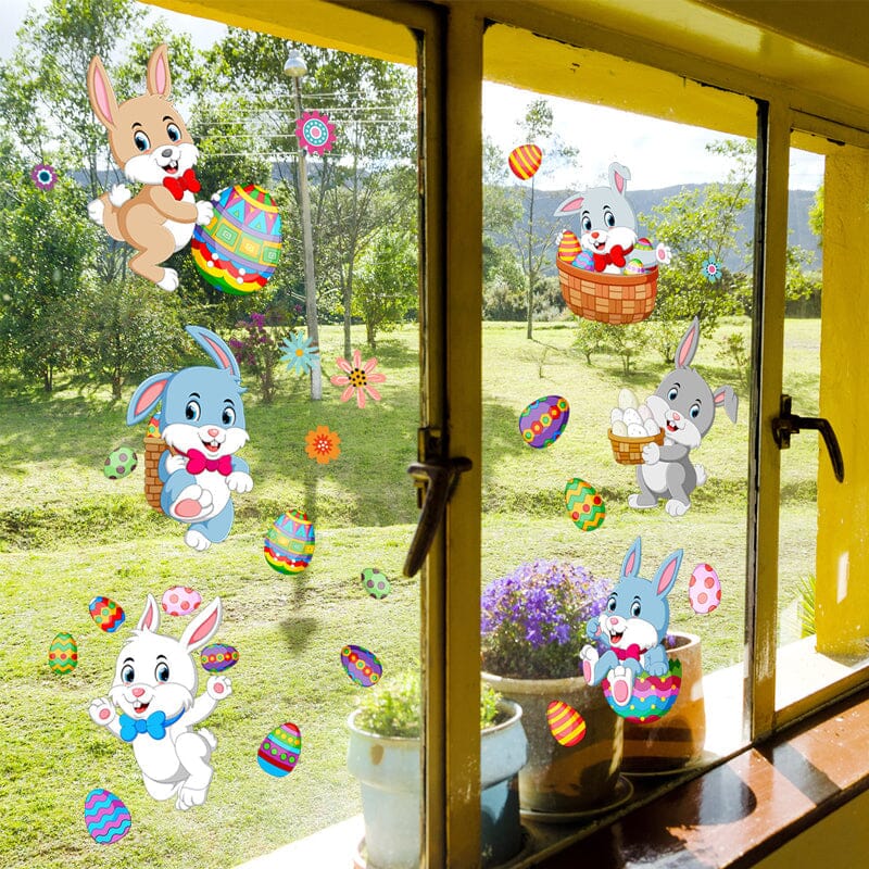 Pasen Raam Stickers Set