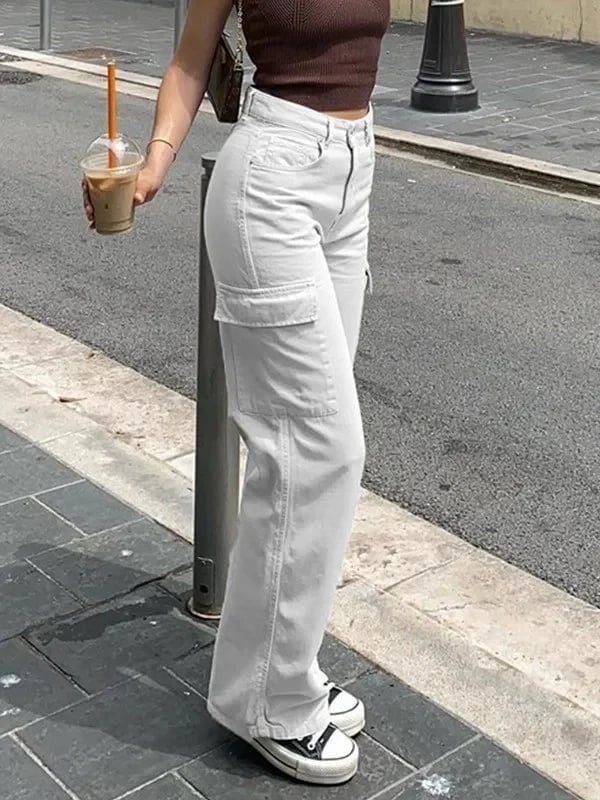Verstelbare Straight Fit Cargo Broek