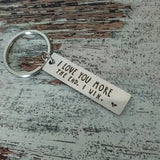 Lieve & Grappige Sleutelhanger "I love you more"
