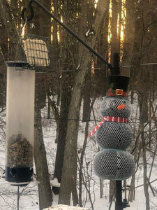 Sneeuwpop Vogelvoeder
