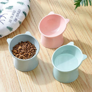 Schattig Ergonomisch Katten Voer/Waterbakje