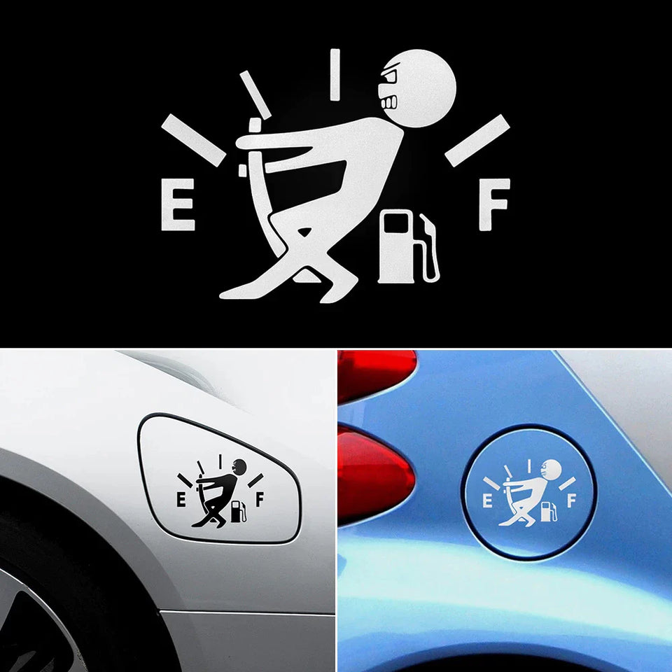 Hilarische Tankklep Sticker