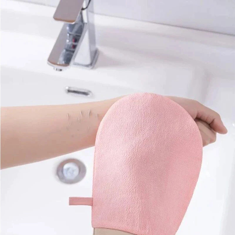 Zachte Exfoliërende Scrub Handschoen