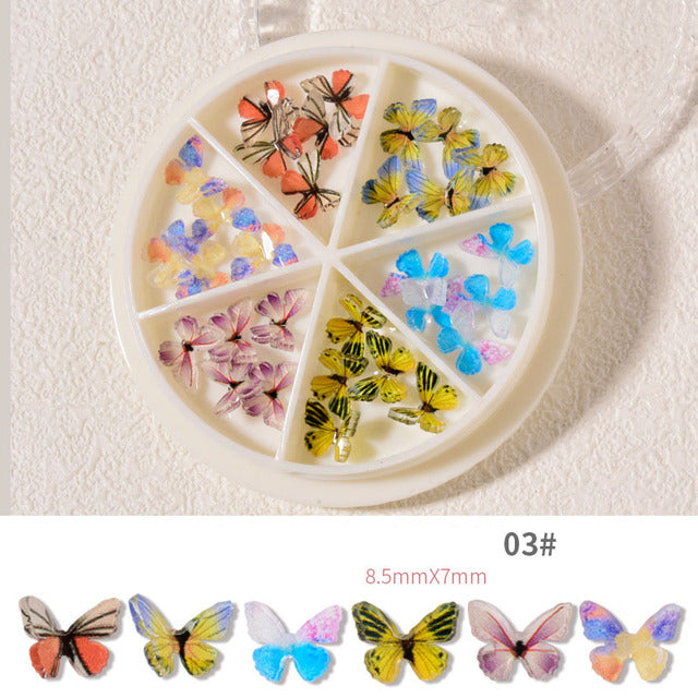 Nail Art Vlinder Miniatuurset (30 Stuks!)