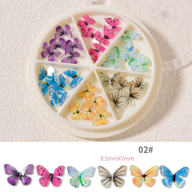 Nail Art Vlinder Miniatuurset (30 Stuks!)
