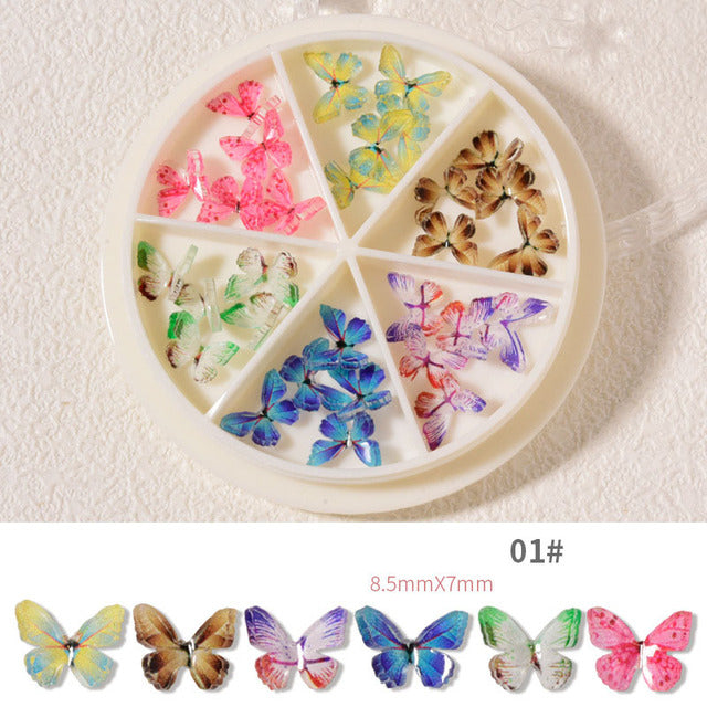 Nail Art Vlinder Miniatuurset (30 Stuks!)