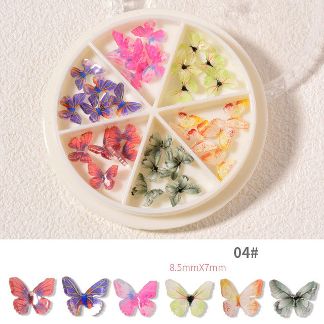 Nail Art Vlinder Miniatuurset (30 Stuks!)