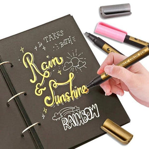 Glitter Stiften 'Gold & Silver' (2 Stuks!)