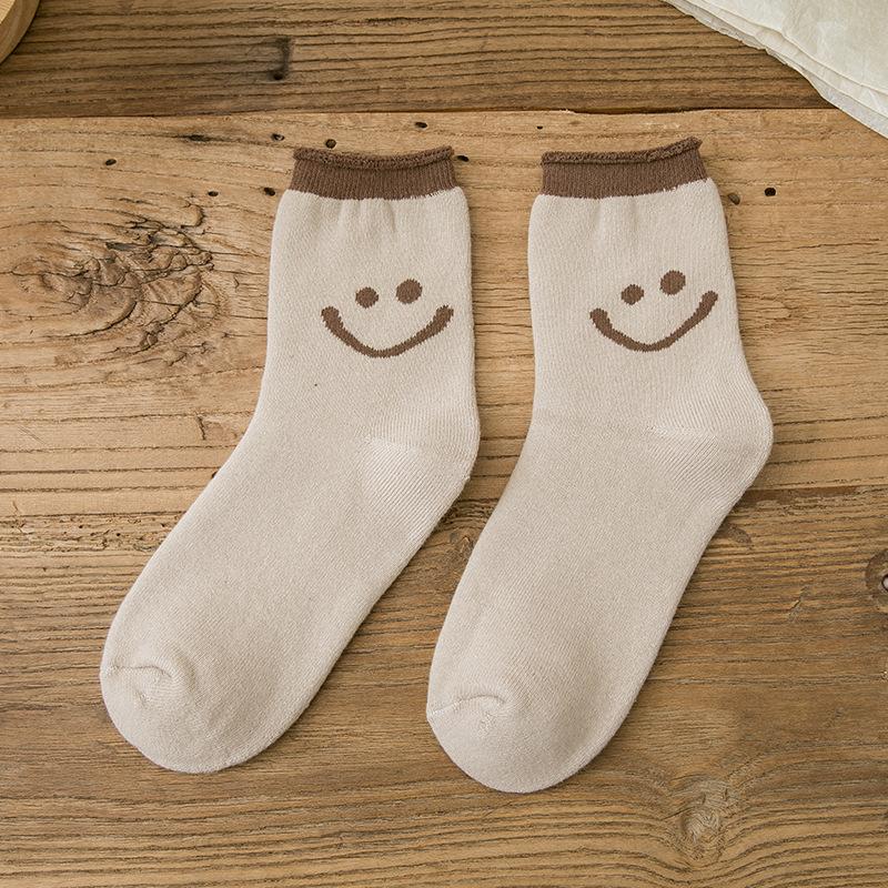 Biokatoen Smiley Sokken