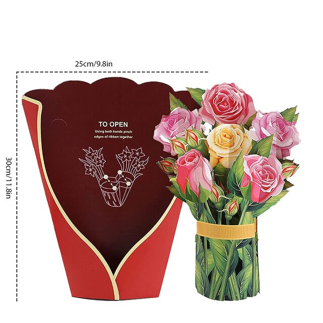 Pop-Up 3D Boeket Cadeau