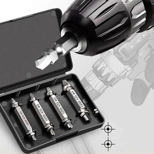 Dolgedraaide Schroeven Verwijder Bit-Set