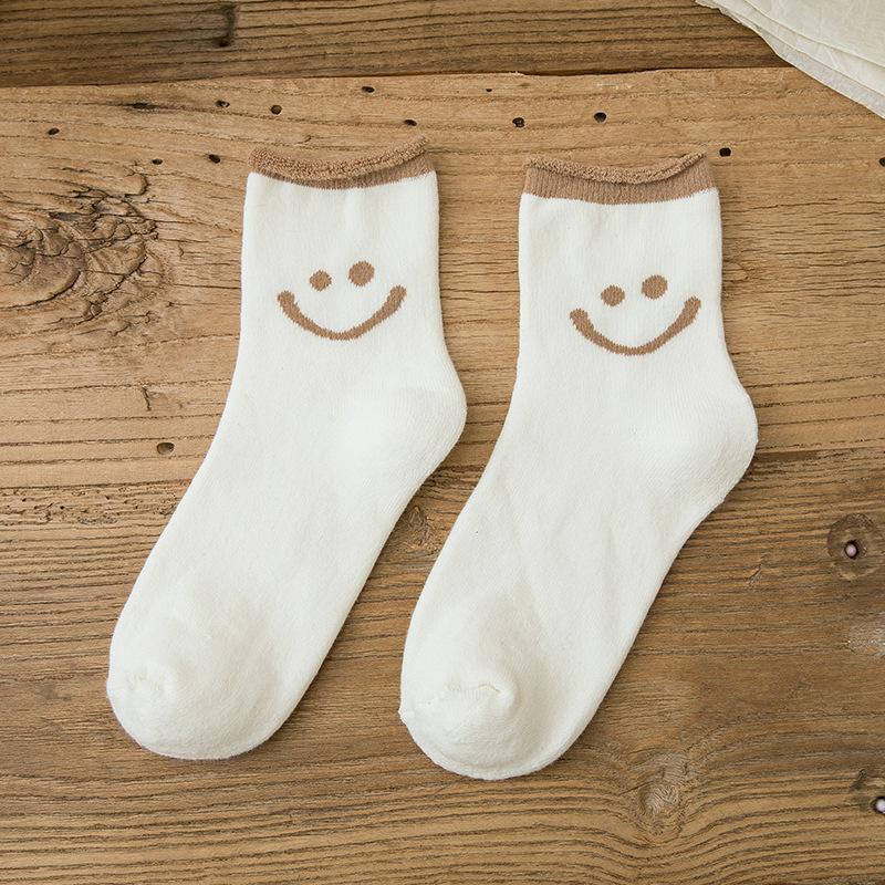 Biokatoen Smiley Sokken