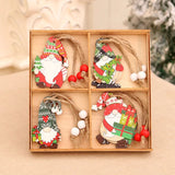 Mini Houten Kerst Kaboutertjes Decoratie Set (12 Stuks!)