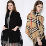 Warme Oversized Sjaal - met Zakken!