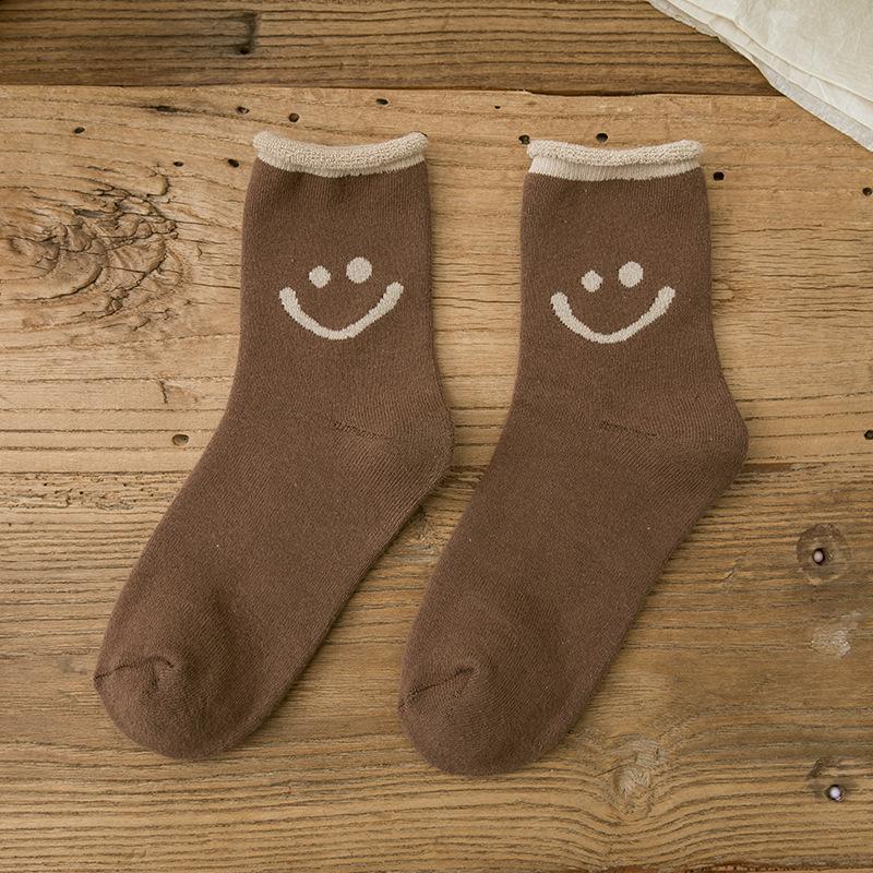 Biokatoen Smiley Sokken