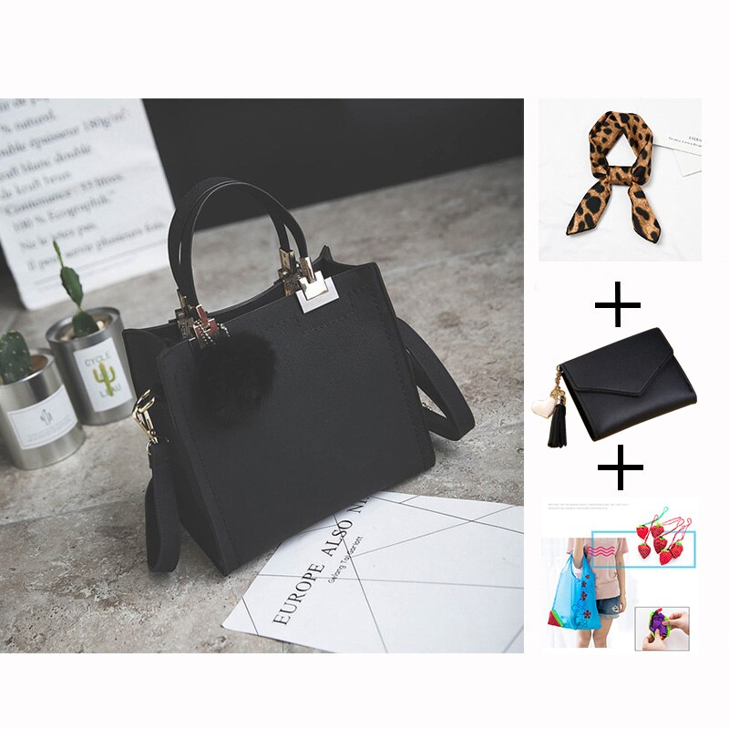 WANGKA handbag women shoulder bag luxury handbags women bags designer High-grade Scrub leather messenger bag Hairball women bag