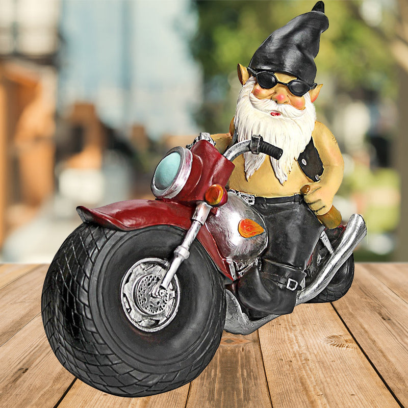 Stoere Biker Tuinkabouter