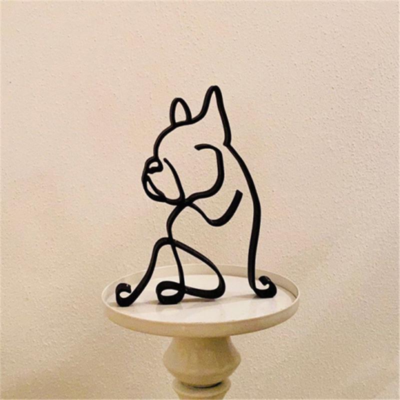 Minimalistische Honden Beeldjes