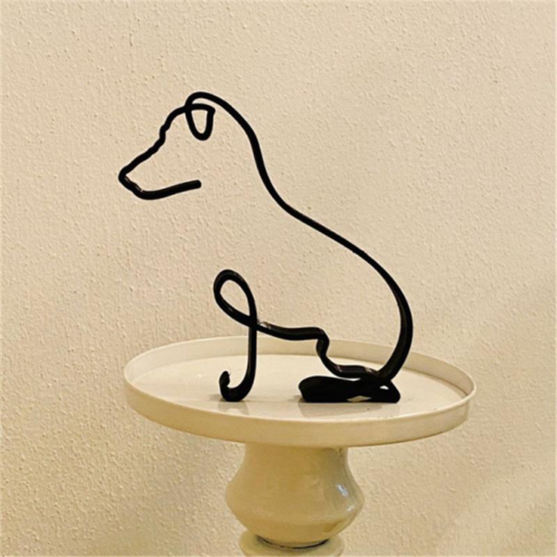 Minimalistische Honden Beeldjes