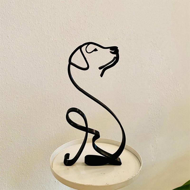 Minimalistische Honden Beeldjes