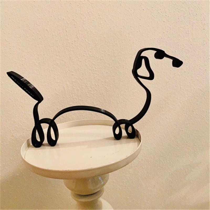 Minimalistische Honden Beeldjes