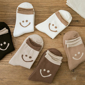 Biokatoen Smiley Sokken