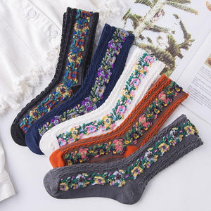 Vintage Bloemen Sokken 'Belle Designs'