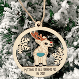 "Laat de 2021 Ellende Achter Je" Kerstboom Ornament