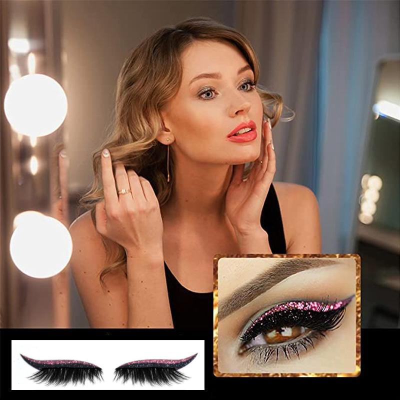 2-in-1 Eyeliner & Wimpers (4 Sets!)