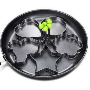 Metalen Ei & Pannenkoek Vormen (5 Stuks!)