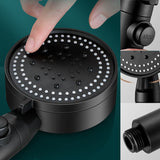 Luxe Mat Zwarte 5-in-1 Premium Douchekop