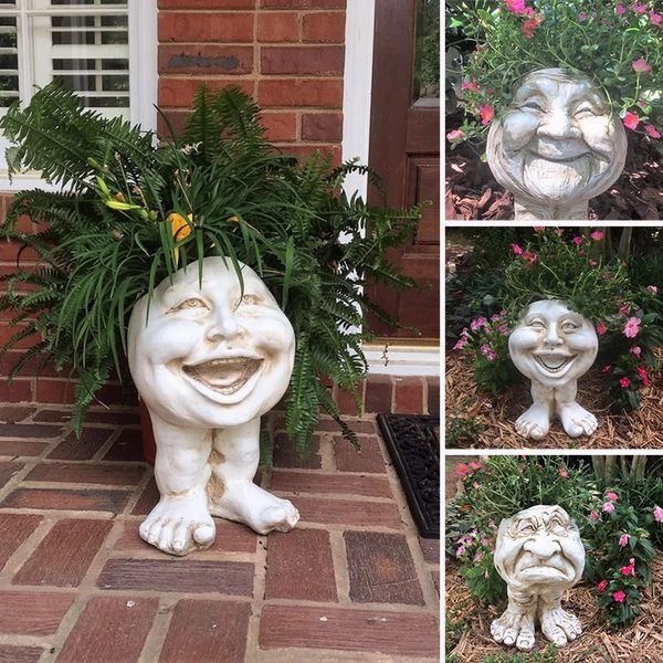 Gezicht Plantenpot