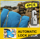 Automatisch Sluitende Haakjes (4 Stuks!) - TIJDELIJKE ACTIE: GRATIS 6 METER TOUW