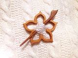 Handgemaakte Houten Broches