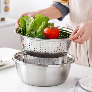 Multifunctionele Stalen Schalen 'KitchenTools Pro'