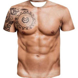 Grappig "Ontbloot Bovenlijf" Shirt