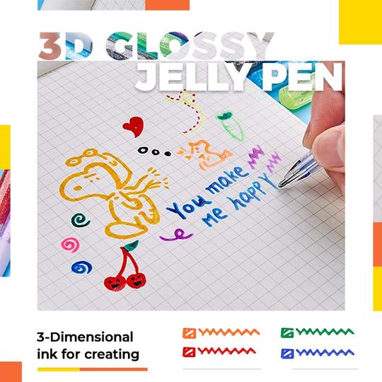 3D Pennen (Set met 6 Kleuren!)