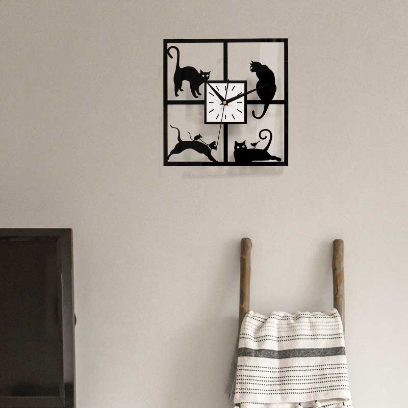 Vrolijke Katten Klok
