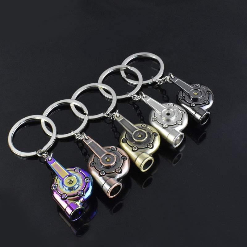 Autoliefhebber Turbo Sleutelhanger (met Lampje!)