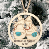 "Laat de 2021 Ellende Achter Je" Kerstboom Ornament