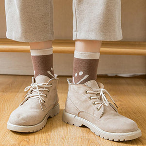 Biokatoen Smiley Sokken