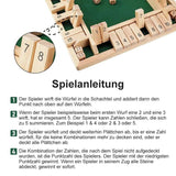 Houten Dobbelspel 'GeoDice'