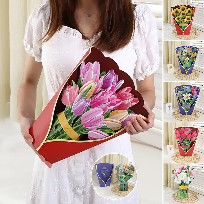 Pop-Up 3D Boeket Cadeau