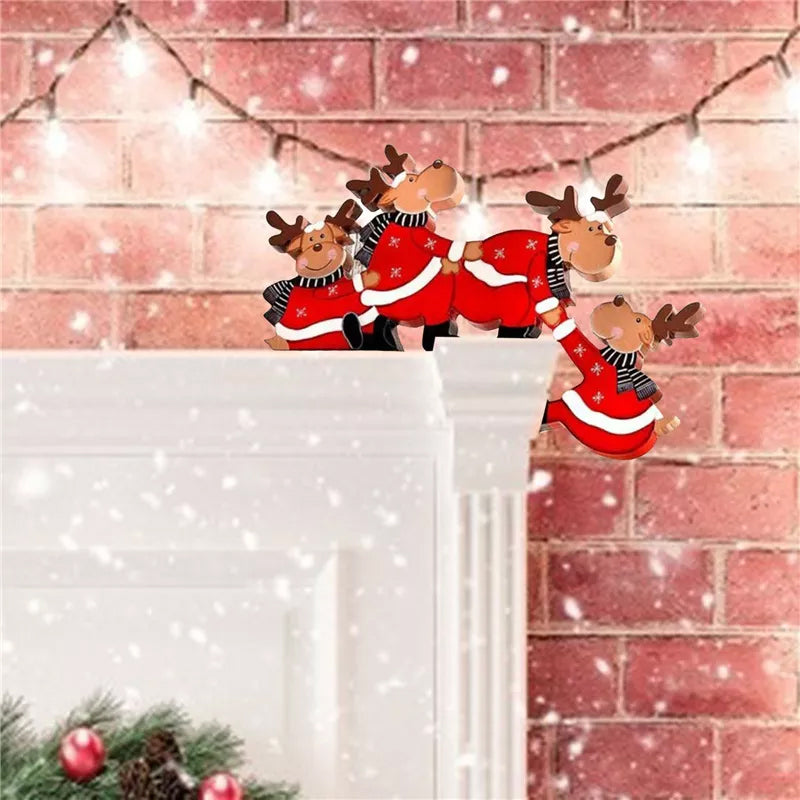 Kerst Hoek/Deur Decoratie "Happy days"