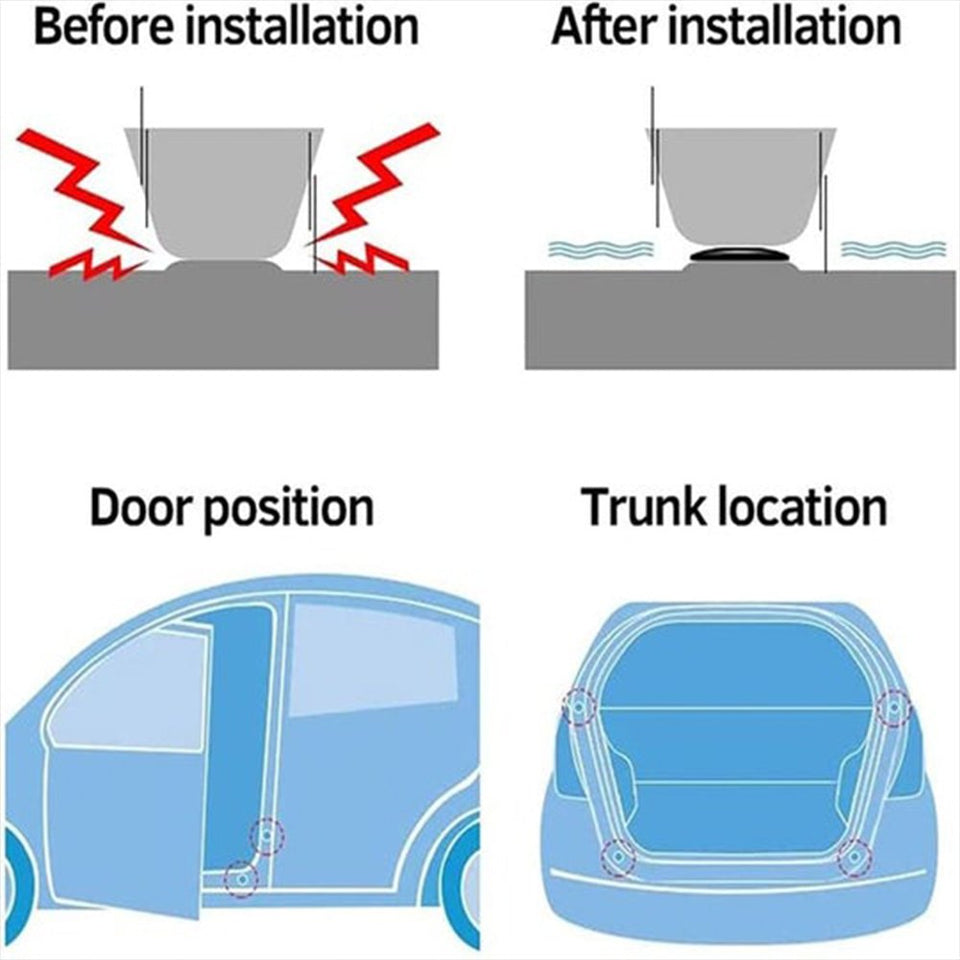 Autodeur Schokdempers™ (10 Stuks!)