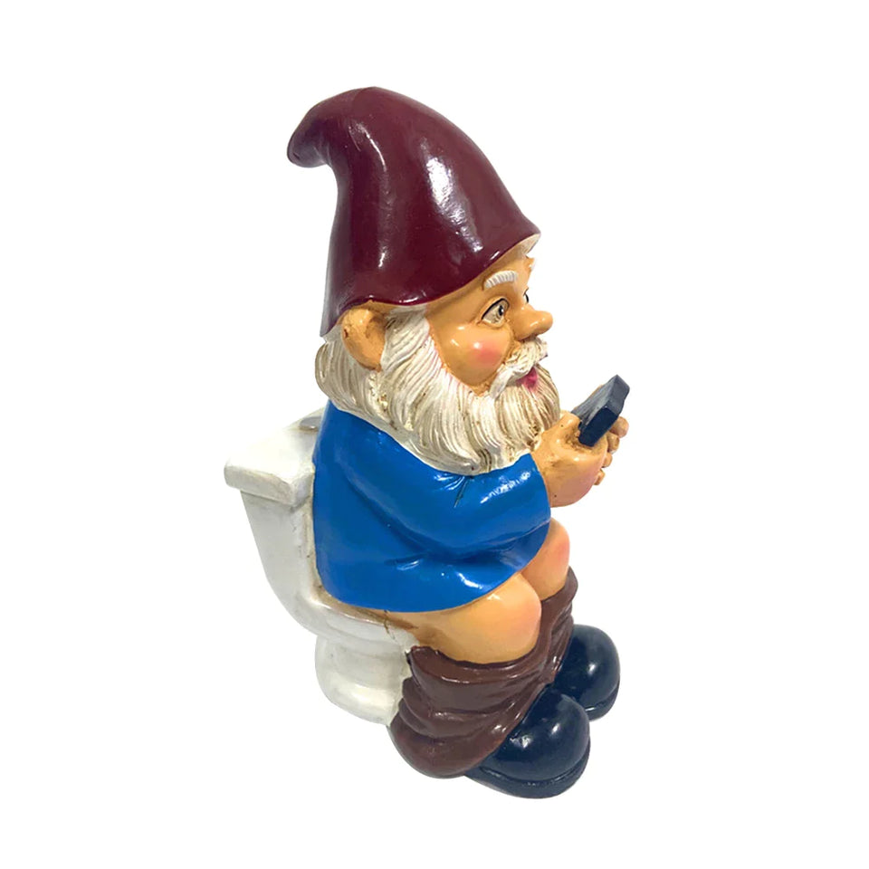 Hilarische Toilet Tuinkabouter