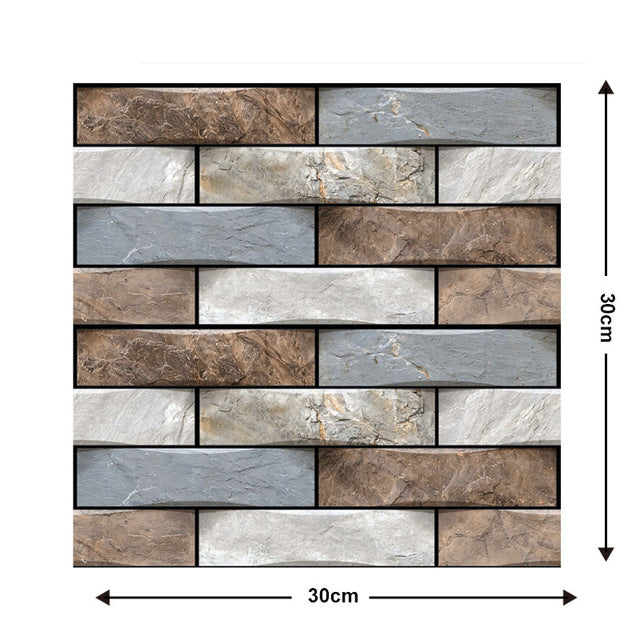 3D peel-and-stick wandstickers "Muurmagie"